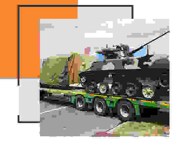 Перевозка военной техники в Кыштыме